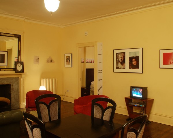 Installation view, Daniel Reich temp space, Chelsea Hotel, New York, 2006.