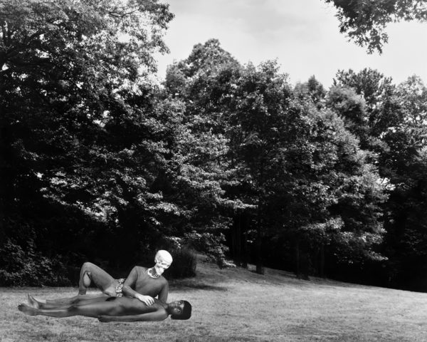 Photomontage The Clearing (right panel): Love in Black-and-White by conceptual artist Lorraine O’Grady.