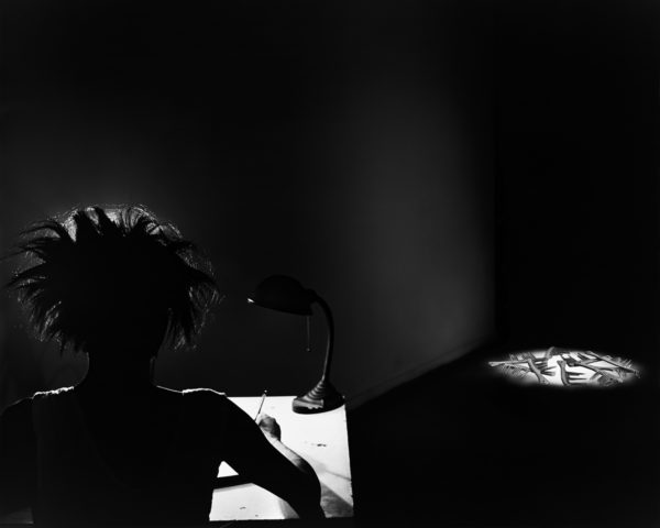 Photomontage Dracula Vanquished by Art (right panel of “Dracula and the Artist") by conceptual artist Lorraine O’Grady.