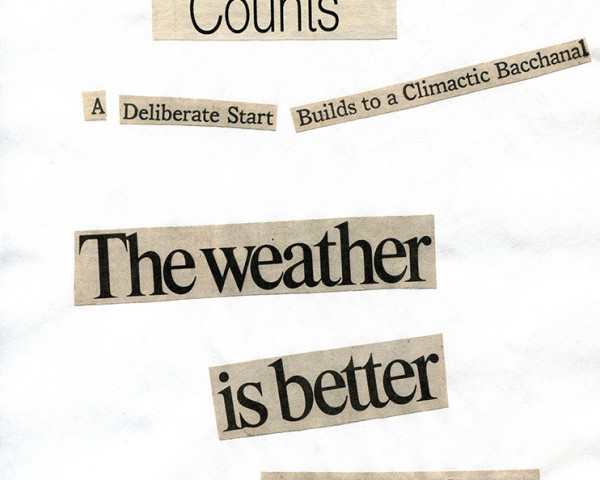 Heard My Sister Speak My Name (Part 7 of 8), Cutting Out the New York Times, newspaper poems by Lorraine O’Grady.