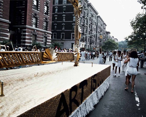 Art Is. . . (Float Troupe), performance by Lorraine O’Grady.
