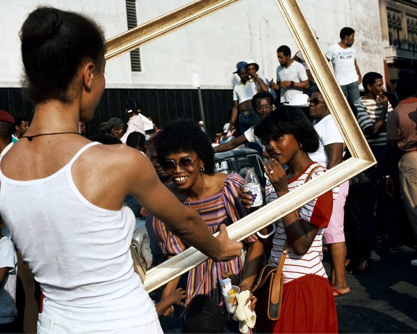 Art Is. . . (Woman and Girl with Stripes), performance by Lorraine O’Grady.