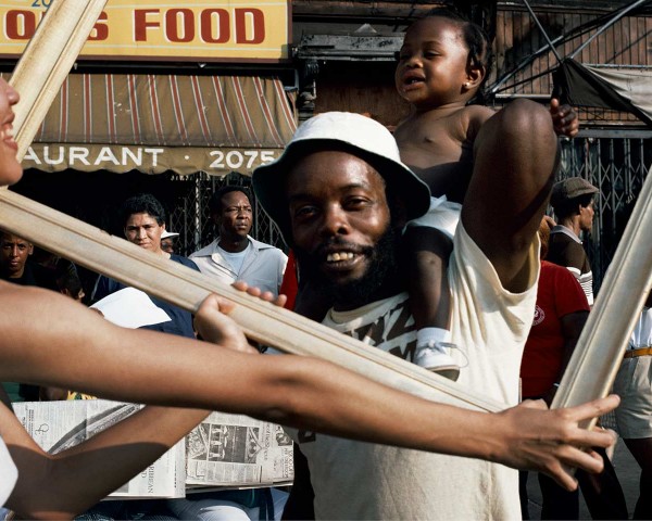 Art Is. . . (Man with Baby), performance by Lorraine O’Grady.