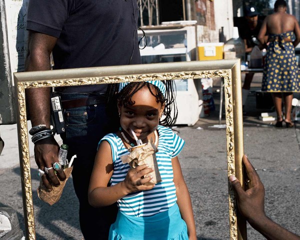 Art Is. . . (Man with Rings and Child), performance by Lorraine O’Grady.