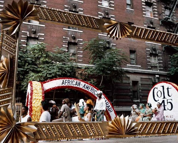 Art Is. . . (Colt 45 "African" Float), performance by Lorraine O’Grady.