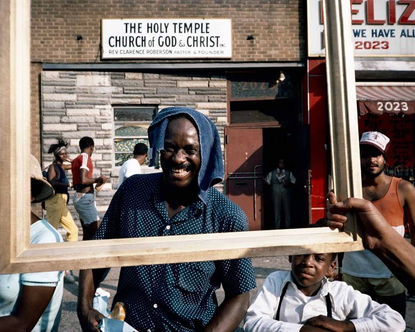 Art Is. . . (Man with a Towel Head), performance by Lorraine O’Grady.