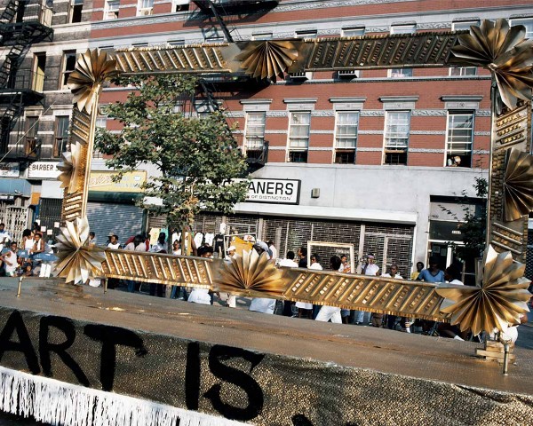 Art Is. . . (Window Grilles), performance by Lorraine O’Grady.