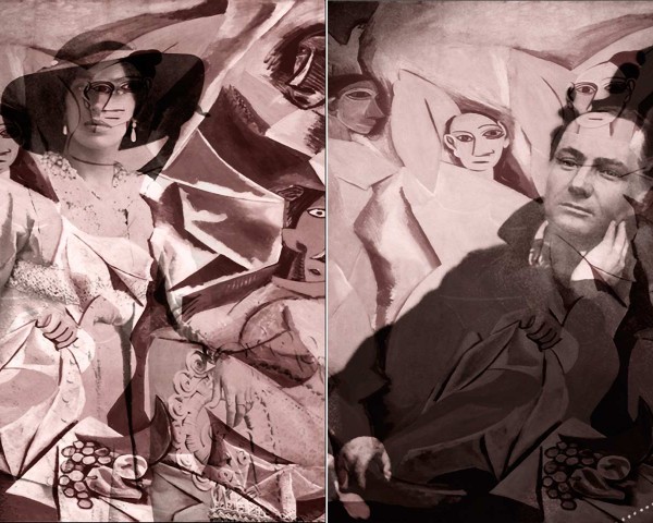 Rosewater White color study (Vy and Charles), Studies for Flowers of Evil and Good, photo-installation by Lorraine O’Grady.