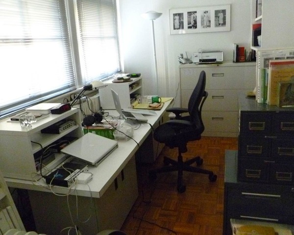 2013, two work stations, Lorraine O'Grady Studio