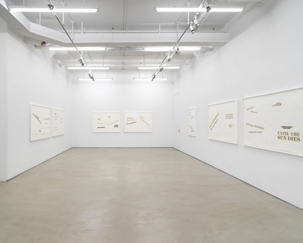 Alexander Gray, Chelsea, 2018 gallery exhibit – “Lorraine O’Grady: Cutting Out CONYT.” View of Cutting Out CONYT, 1977/2017.